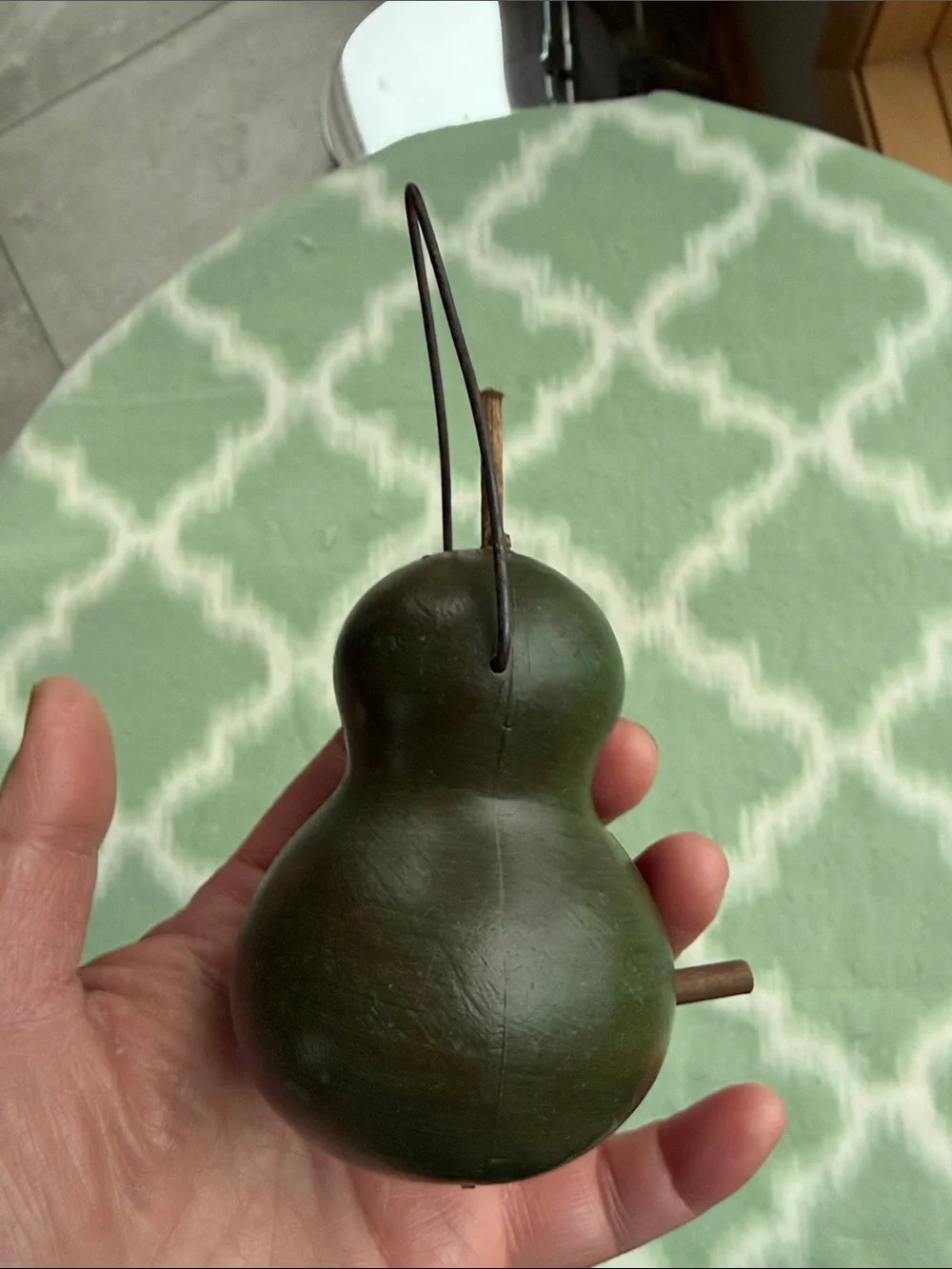 New Green resin Gourd shaped hummingbird Birdhouse small size